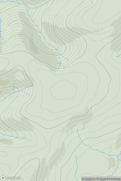 Thumbnail image for Mid Hill [The River Tweed to the English Border] [NY420953] showing contour plot for surrounding peak